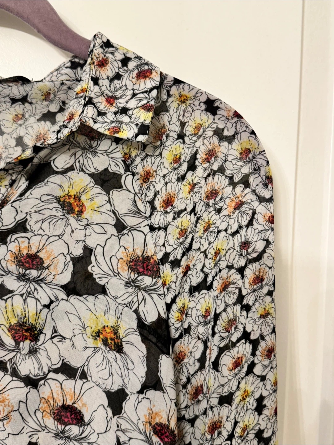 Atmosphere Floral Button-Up Blouse – Size US 4 / EU 36 - photo 3