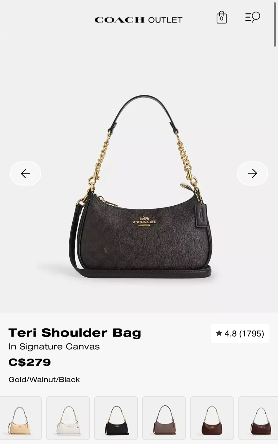 Coach Signature Monogram Shoulder Bag - photo 2