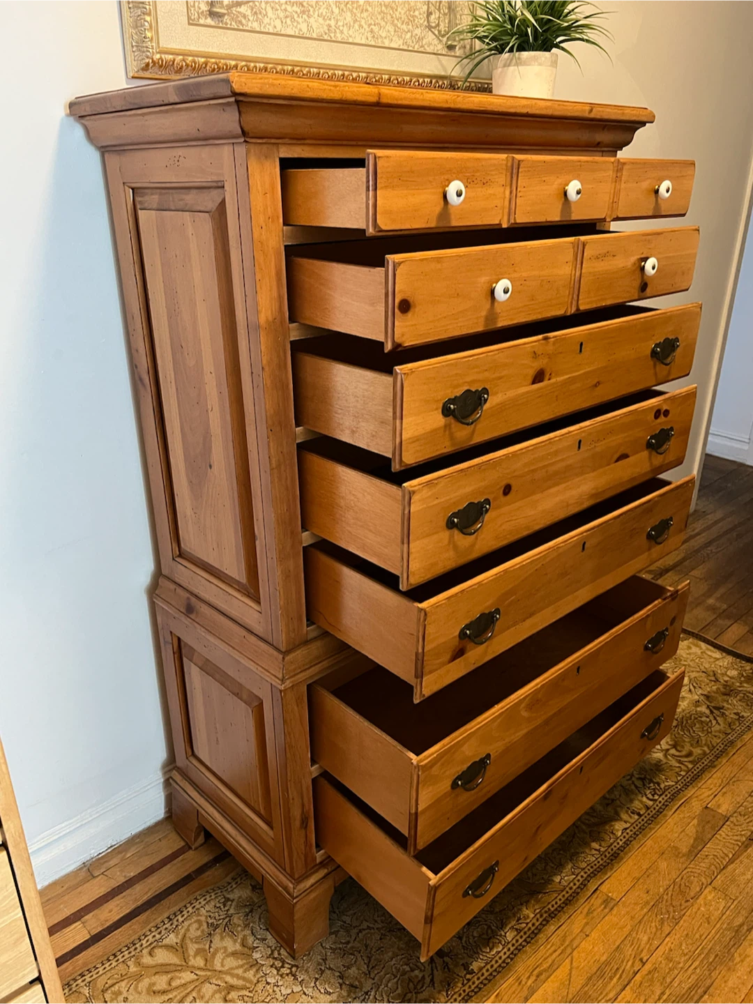 Vintage Solid Wood 7 Drawers Tall Dresser - Delivery Extra - photo 2