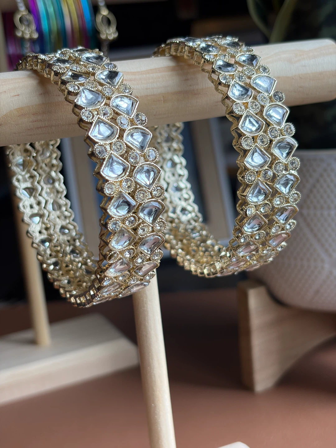 Two pairs of decorative bangles - photo 3