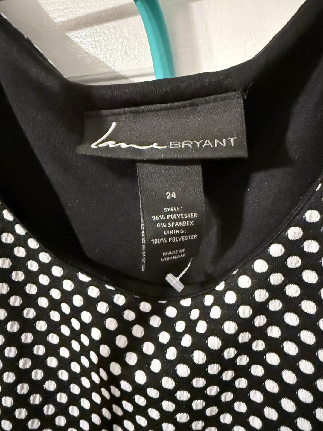 Lane Bryant Polka Dot Sleeveless Dress Size 24 - photo 2
