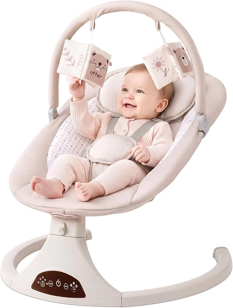 🔥Electric Baby Swing | 5 Speeds, Bluetooth & Timer