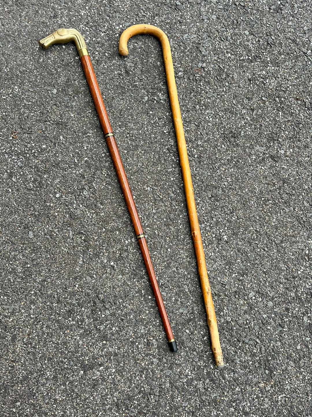 Vintage Wooden Walking Sticks (2)