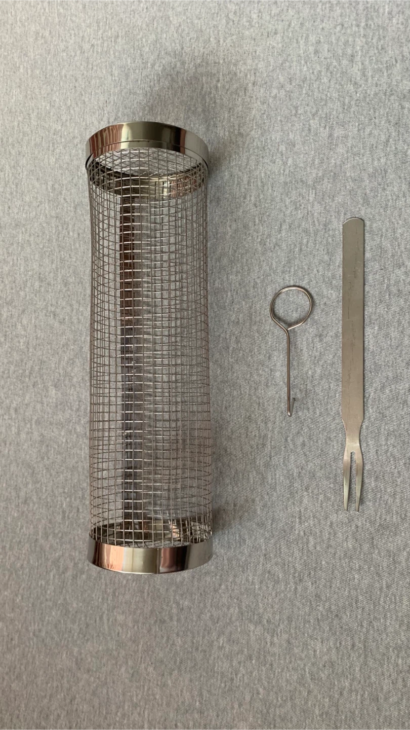 Stainless Steel Barbecue Roasting Cylinder