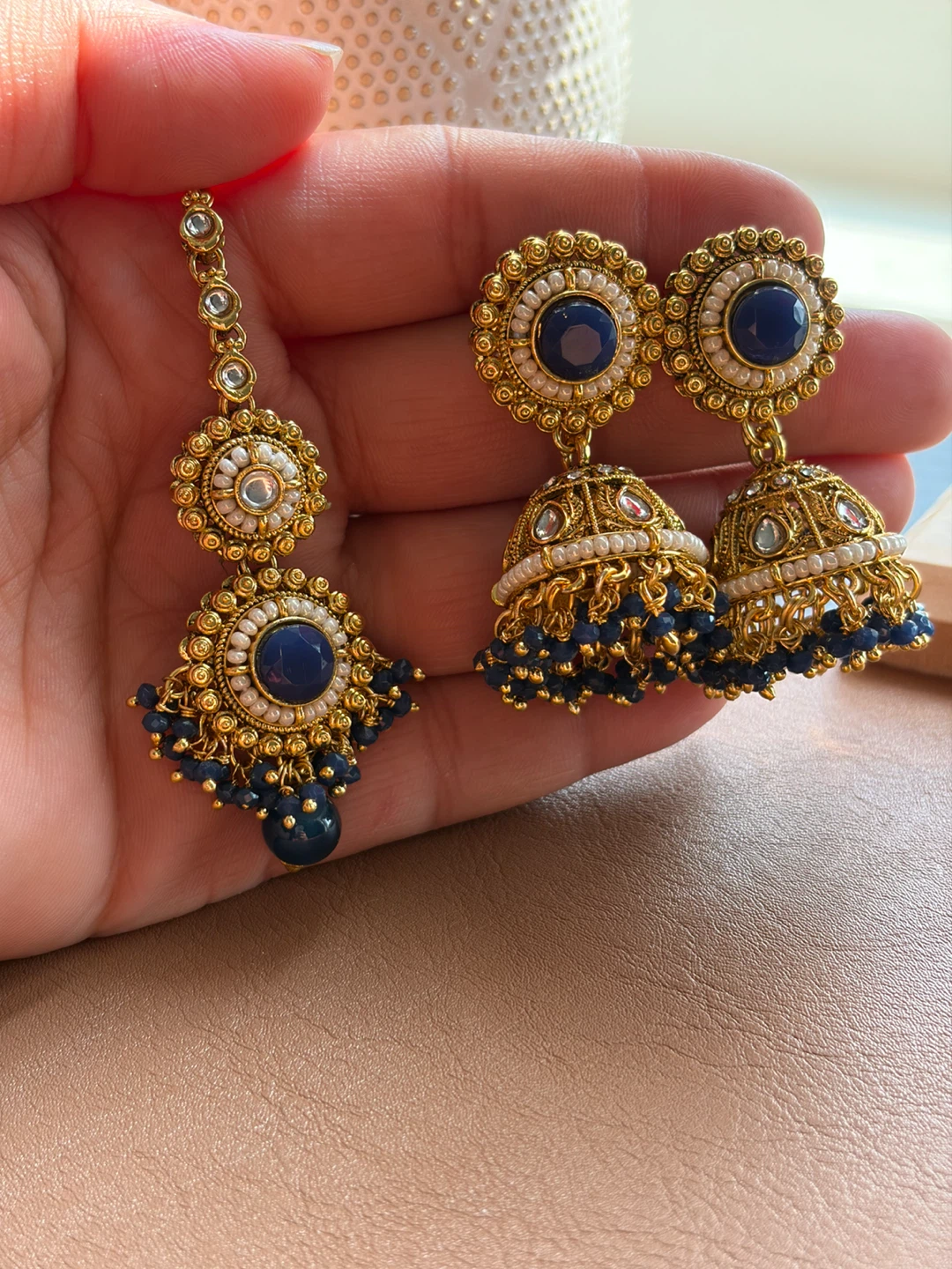 Jhumka Earring and Maang Tikka Sets - photo 3