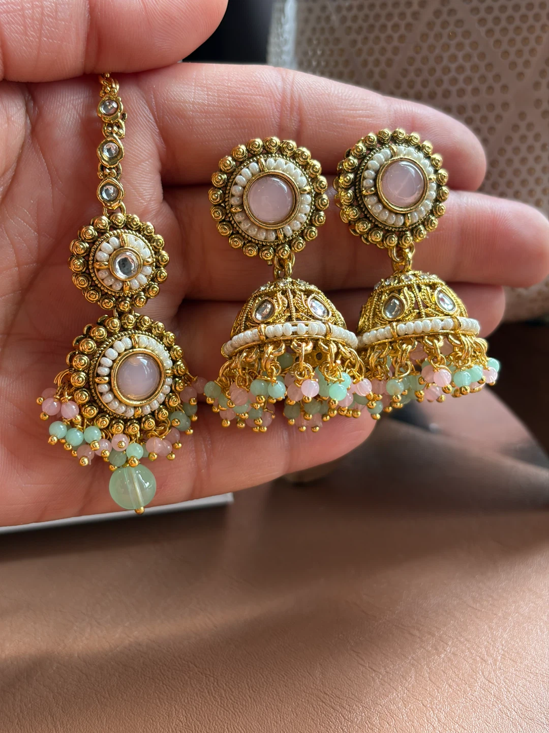 Jhumka Earring and Maang Tikka Sets - photo 4