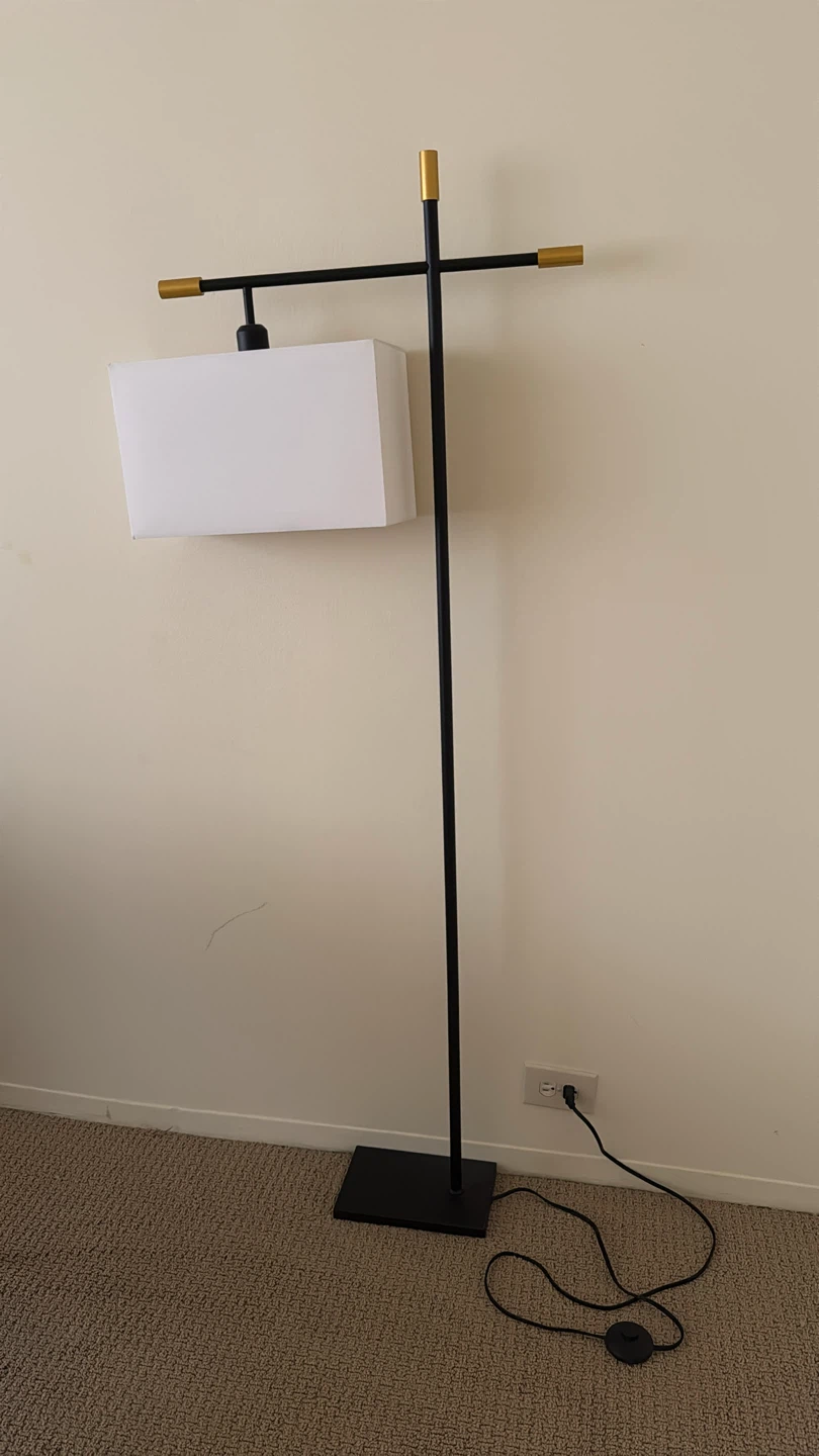 Black and Gold Modern Floor Lamp