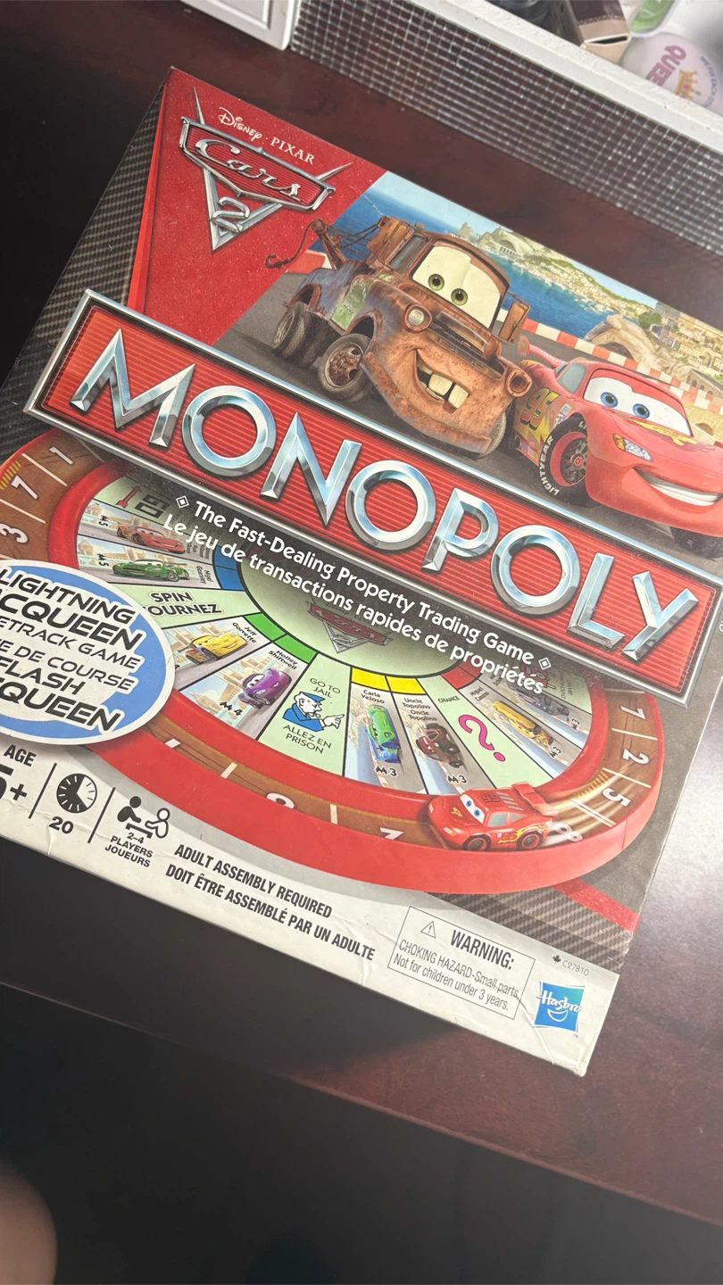 Disney Pixar Cars 2 Monopoly Racetrack Game - photo 3