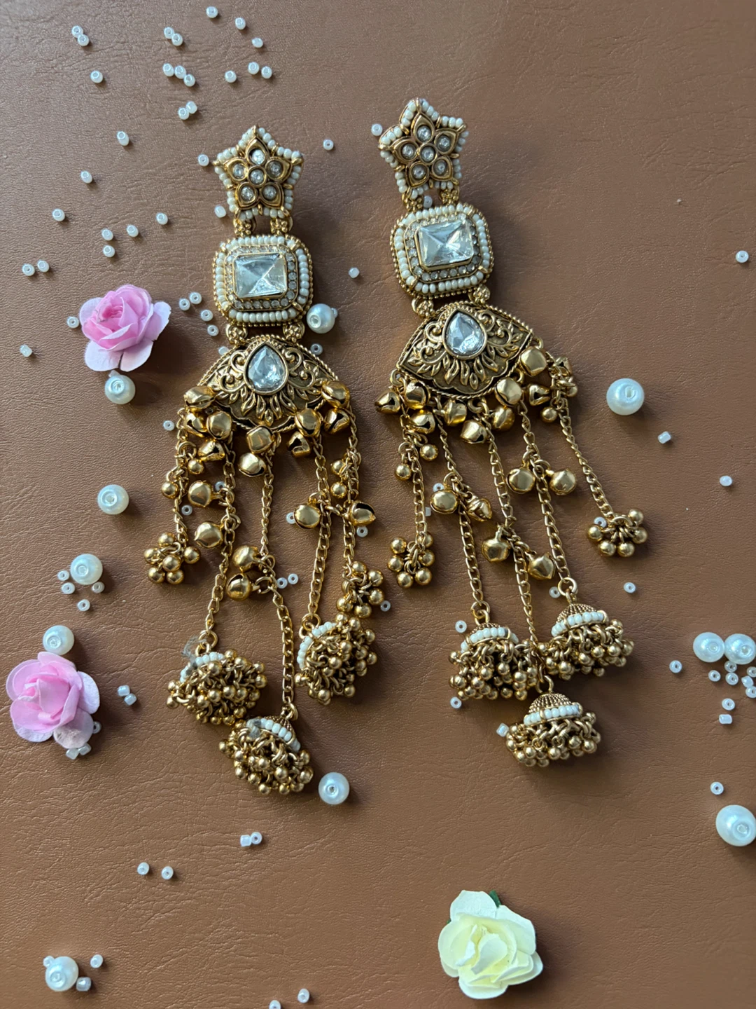 Traditional Indian Style Dangling Earrings - photo 3