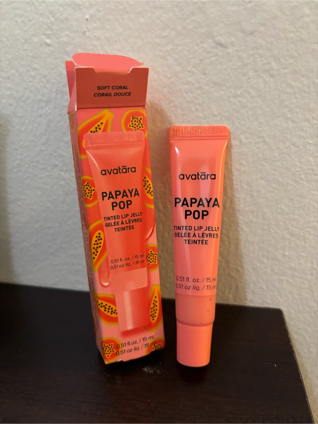 NEW-Avatara Papaya Pop Tinted Lip Jelly - Soft Coral