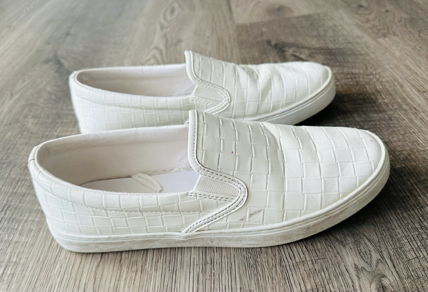 Old Navy White Woven Slip-On Shoes - photo 2