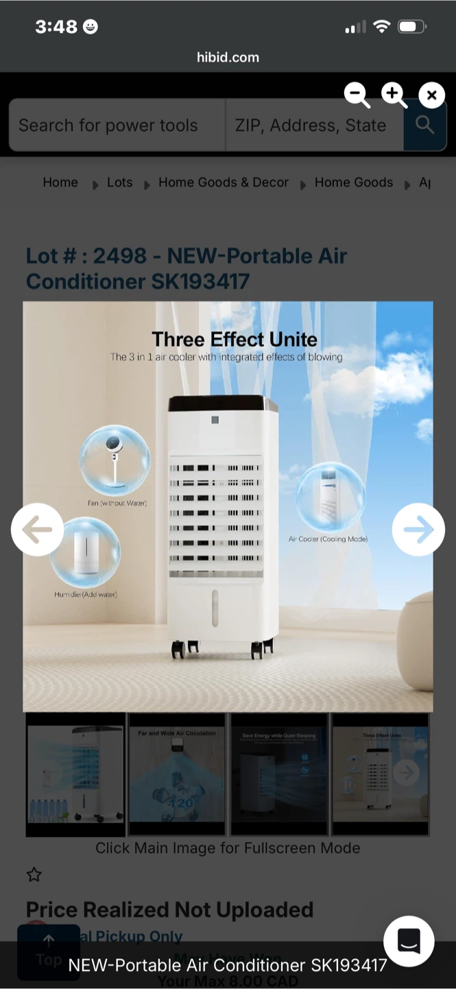 3-in-1 Portable Air Cooler Fan and Humidifier - photo 4
