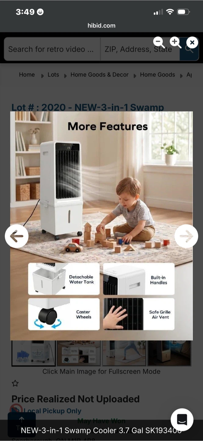 3-in-1 Portable Air Cooler Fan and Humidifier - photo 5