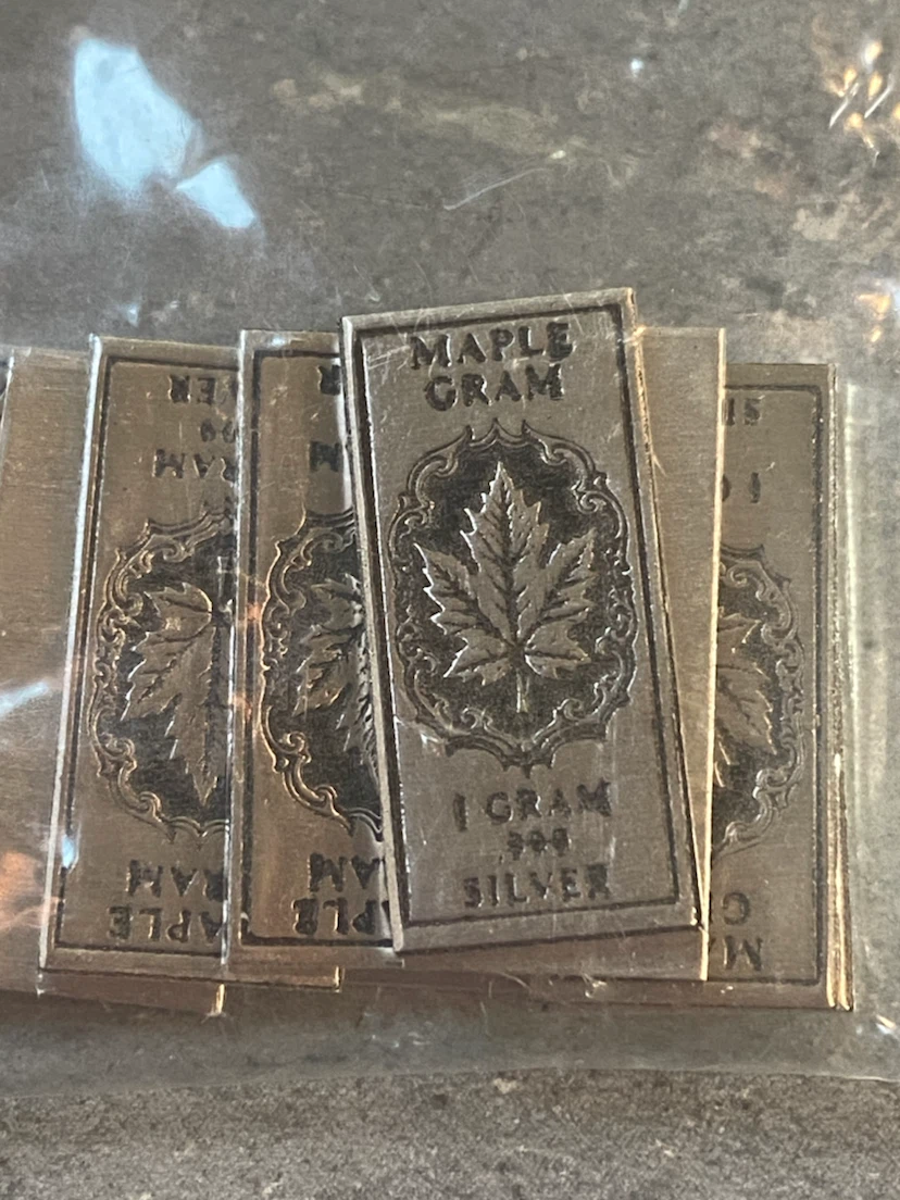 Maple Gram 1 Gram Silver Bars - photo 2