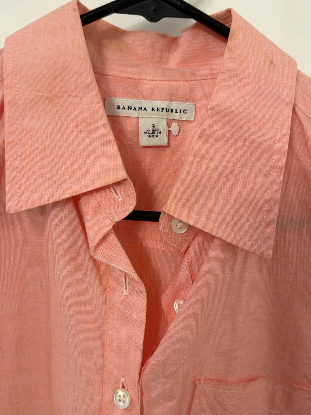 Banana Republic Coral Button-Down Shirt – Size S - photo 2