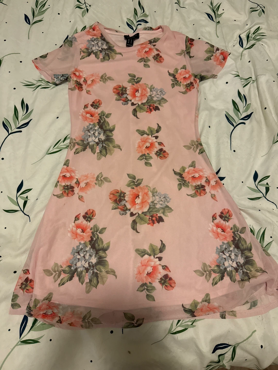 Floral Mesh Dress