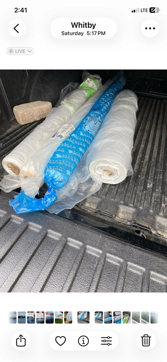 Polyethylene Film Rolls (Clear & Green)