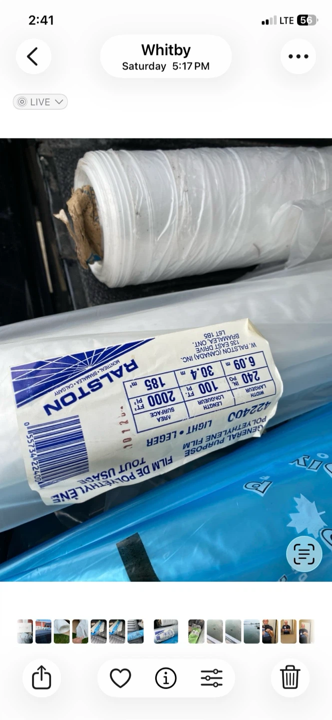 Polyethylene Film Rolls (Clear & Green) - photo 3