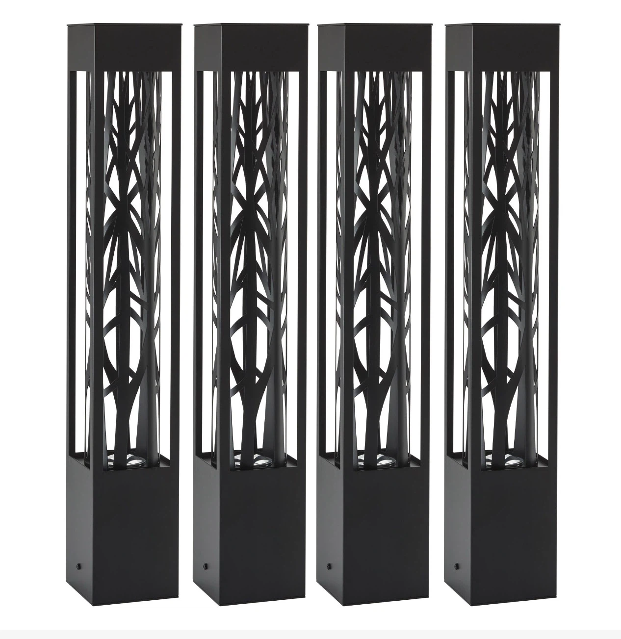 Prismax Solutions Solar Pathway Bollard Lights (4 Pack)