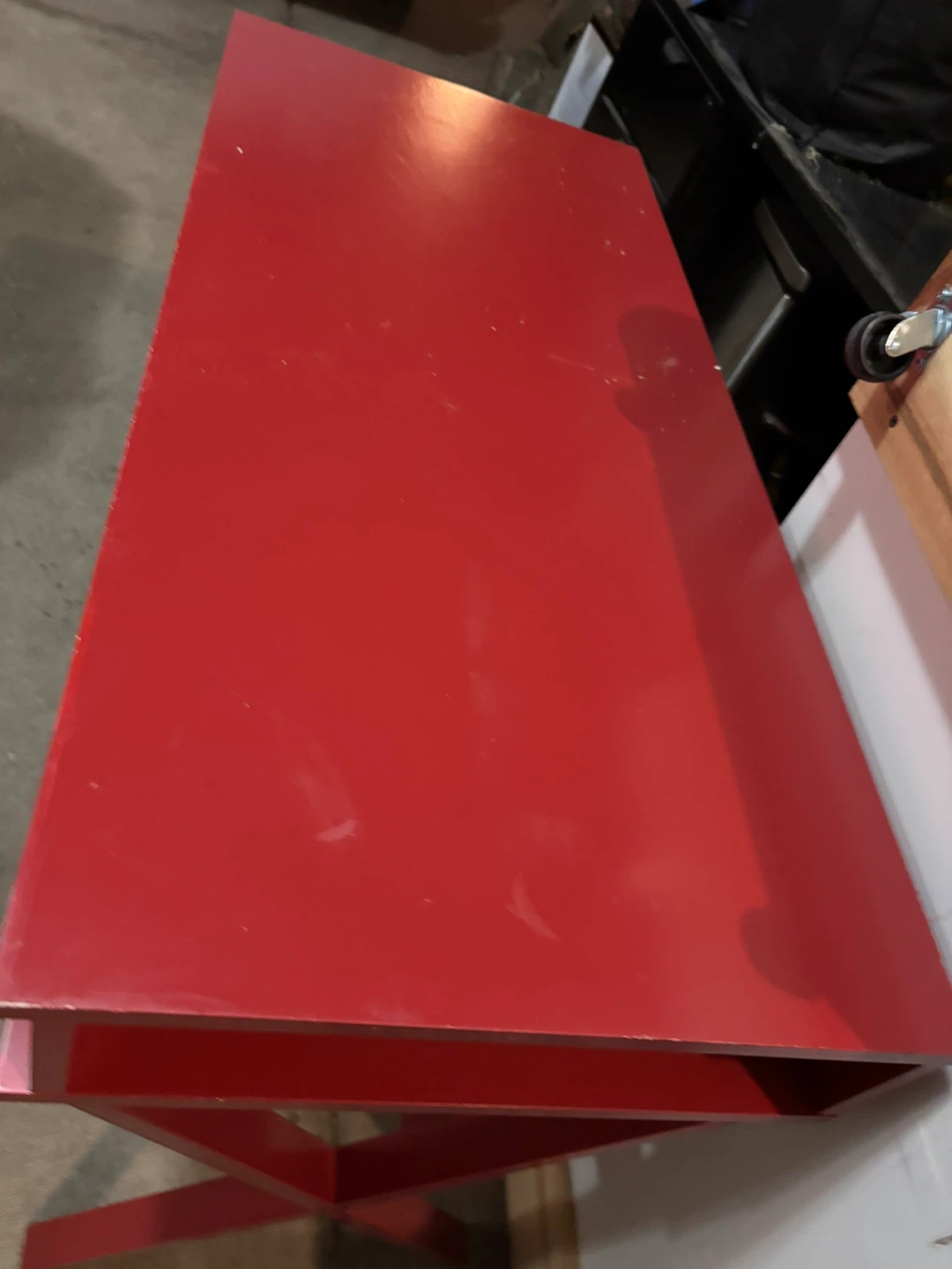 Nice Red X-Leg Writing Desk - photo 2