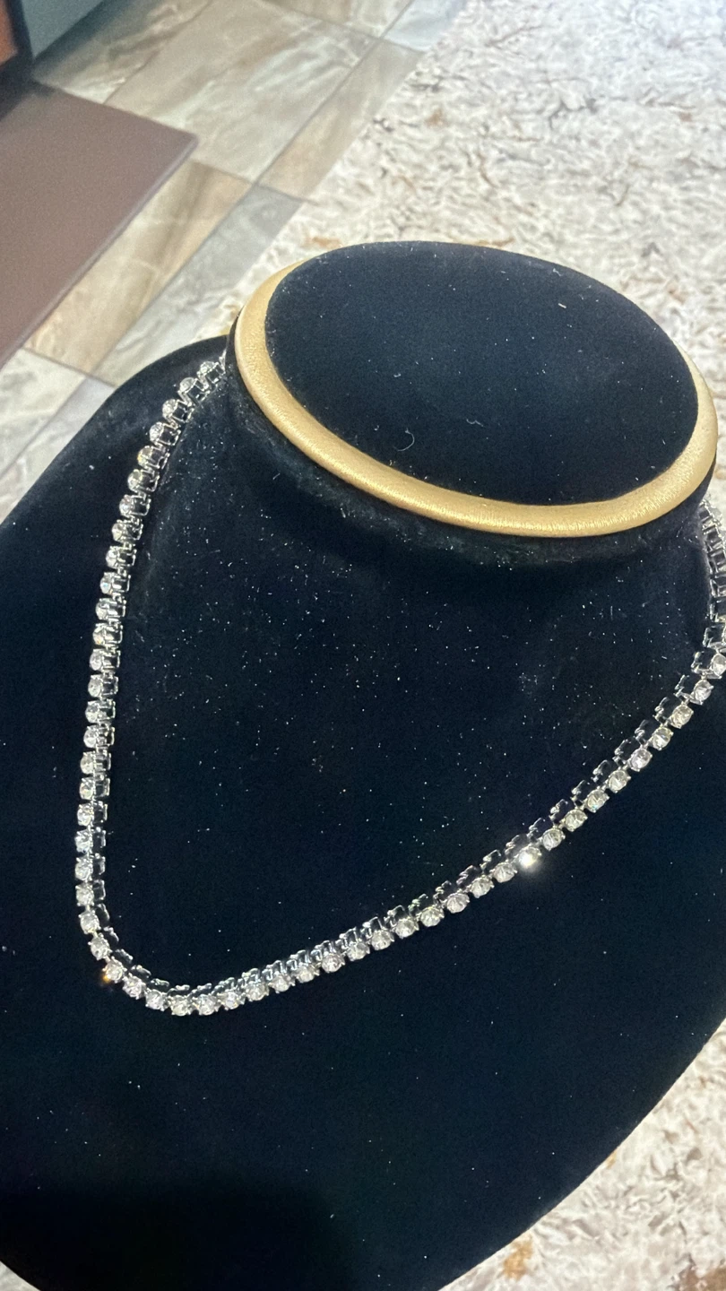 ✨ Silver Tennis Jewelry Set — Bracelet & Necklace - photo 2