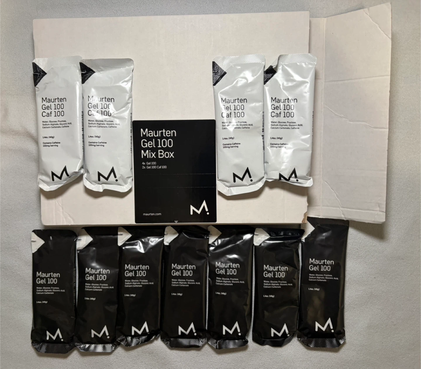 Maurten Gel 100 Mix Box - 7X Gel 100 + 4X Gel 100 Caf 100