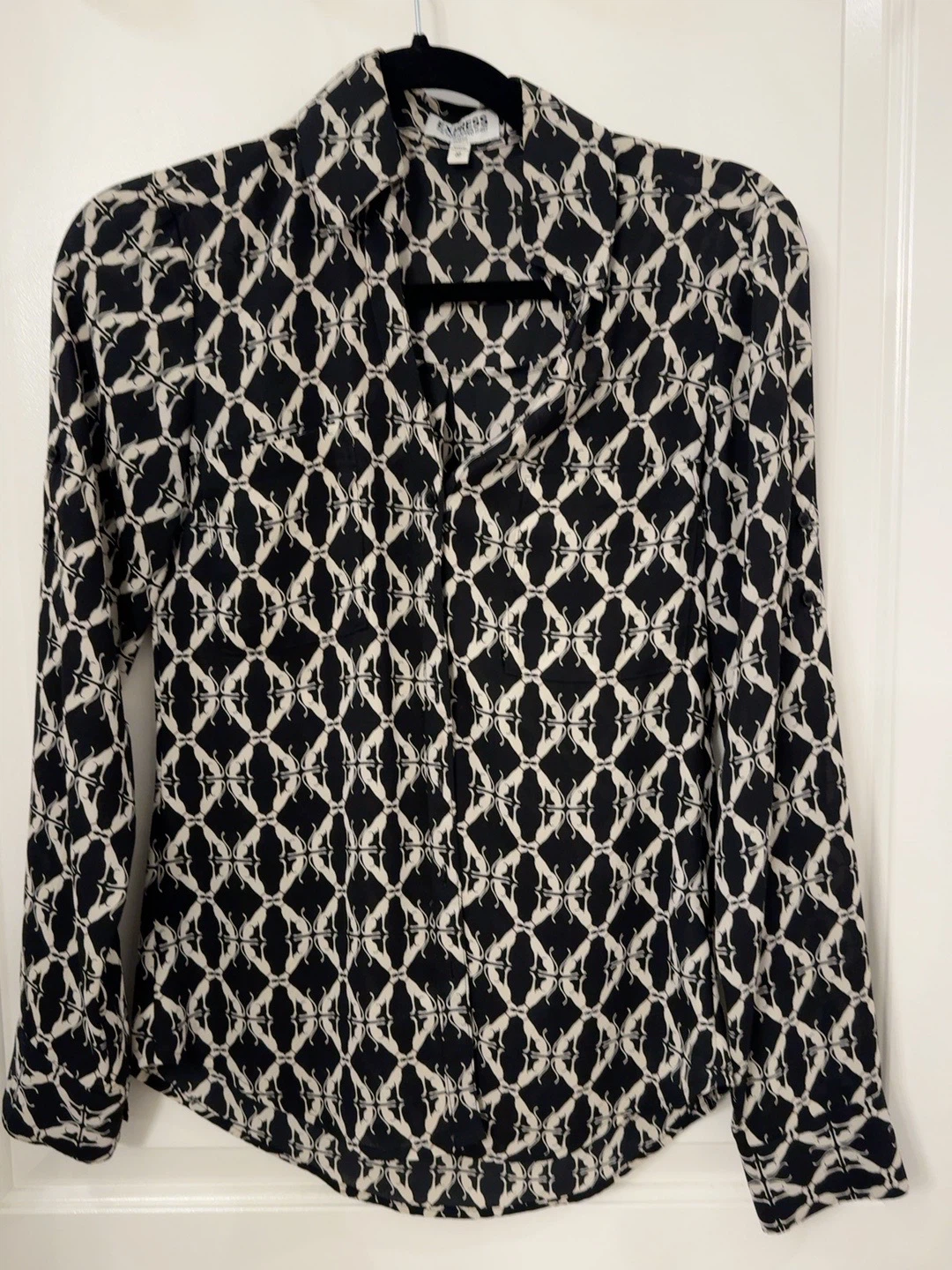 Express Portofino Cat Print Shirt – XS Slim Fit - photo 2