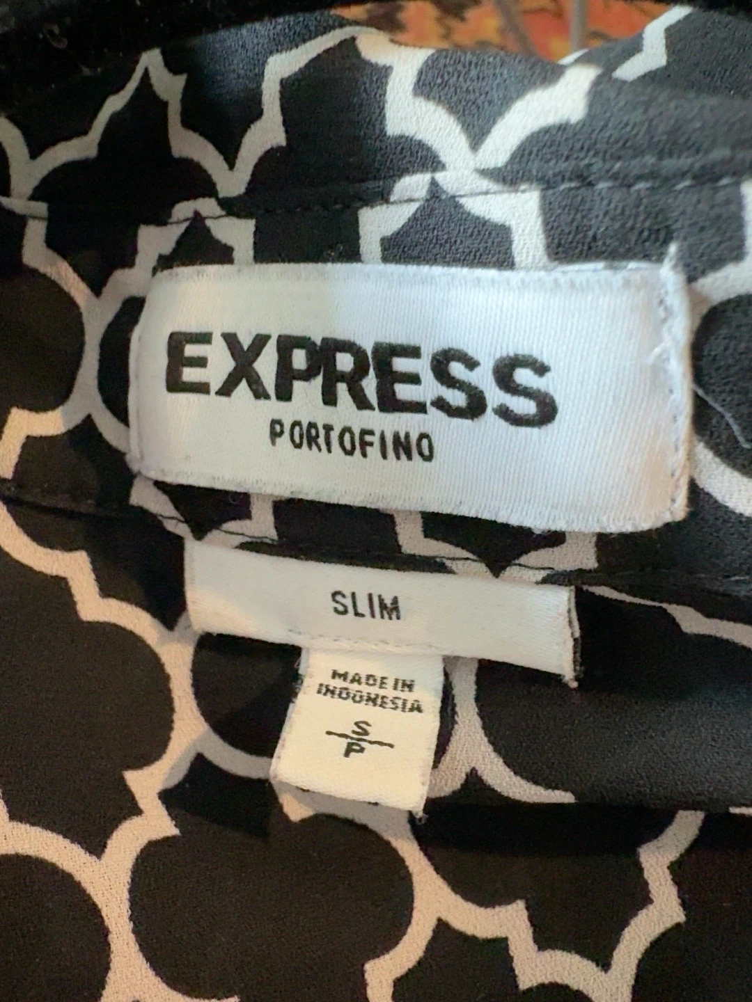 Express Portofino Cat Print Shirt – XS Slim Fit - photo 4
