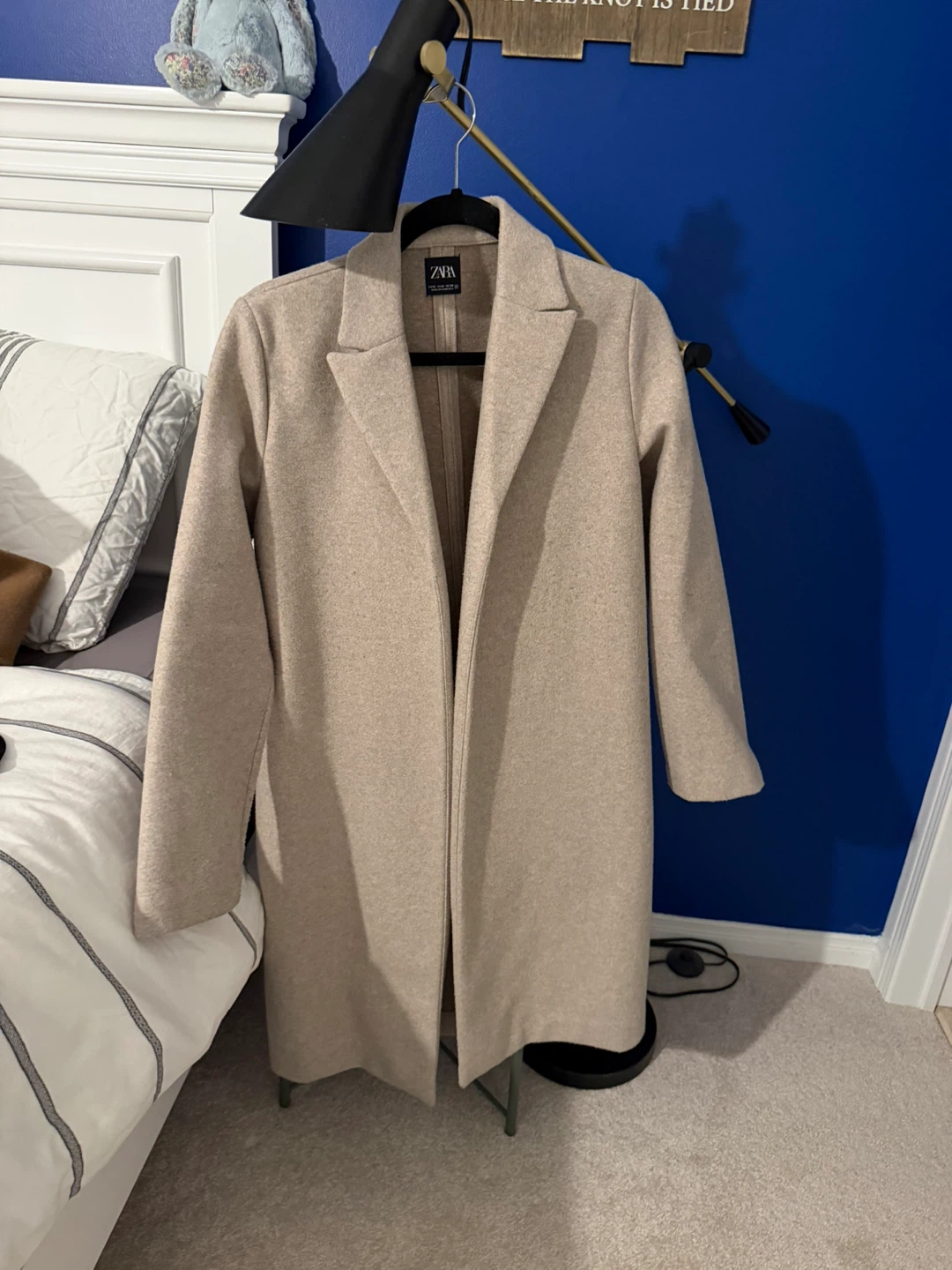 Zara Beige Long Coat M | $35
