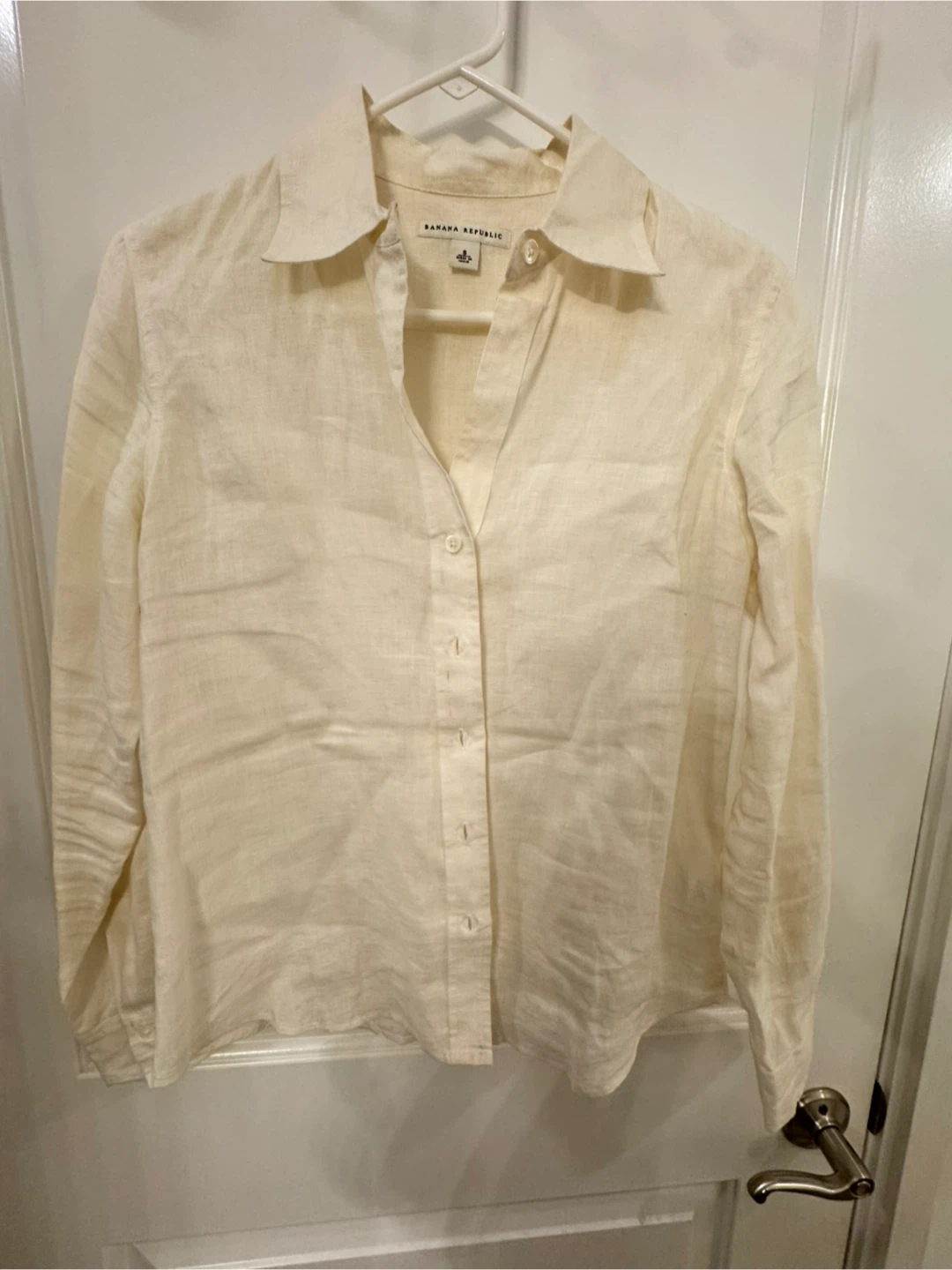 Banana Republic 100% Linen Button-Down Shirt – Size Small - photo 3