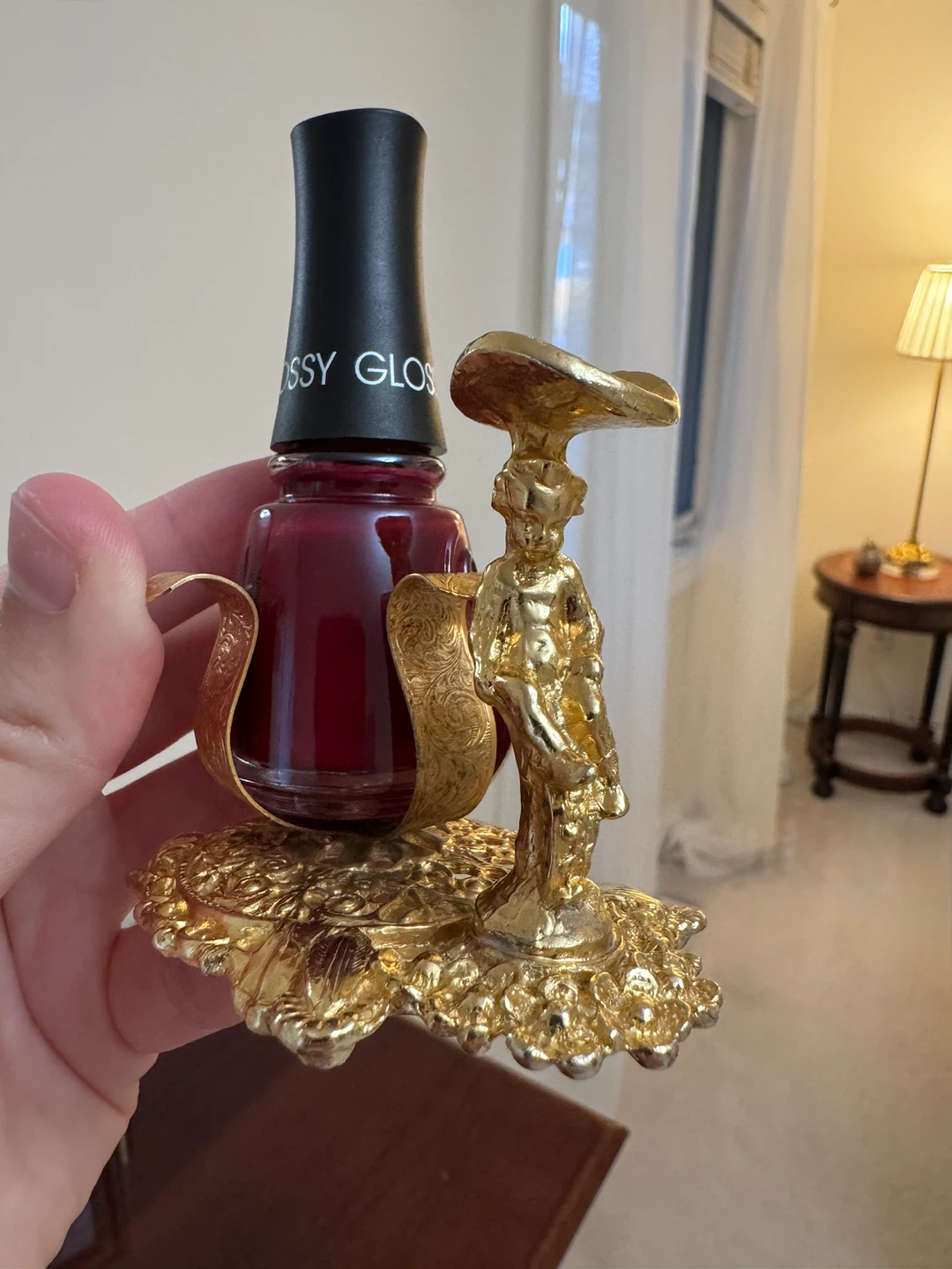 Vintage manicure/nail polish holder
