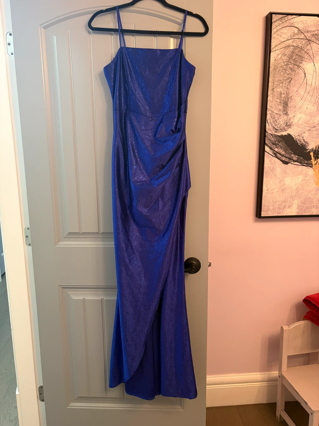 Sparkly Royal Blue Evening Gown