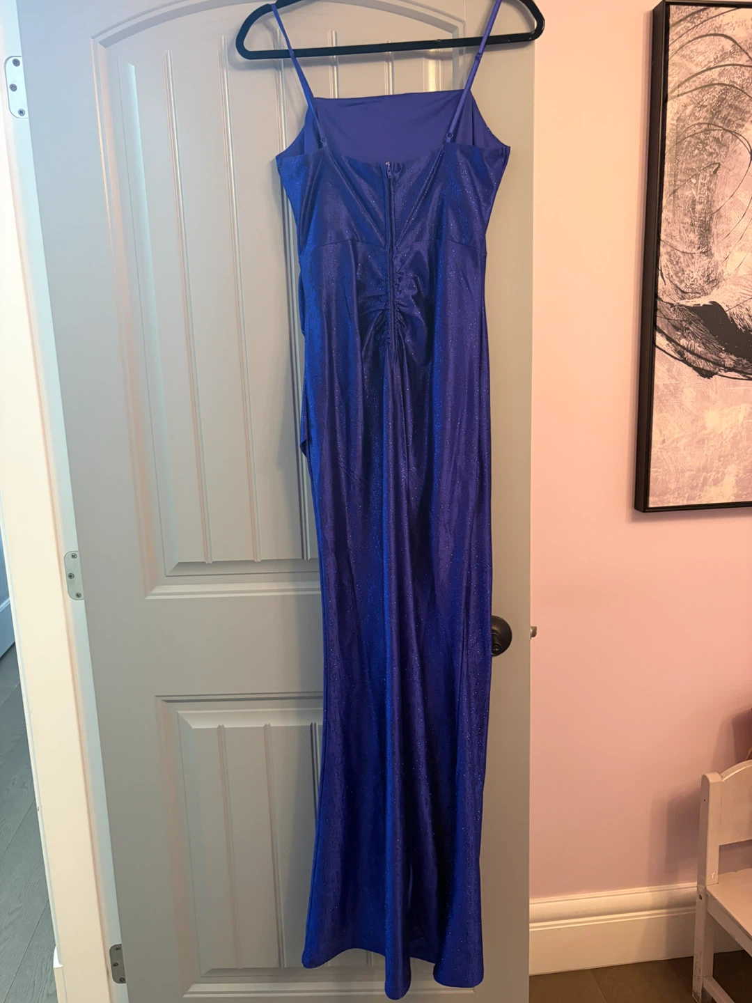Sparkly Royal Blue Evening Gown - photo 2