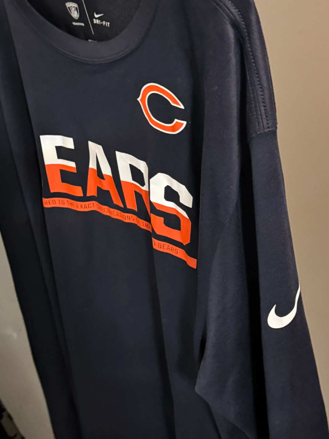 Nike Chicago Bears Long Sleeve Shirt