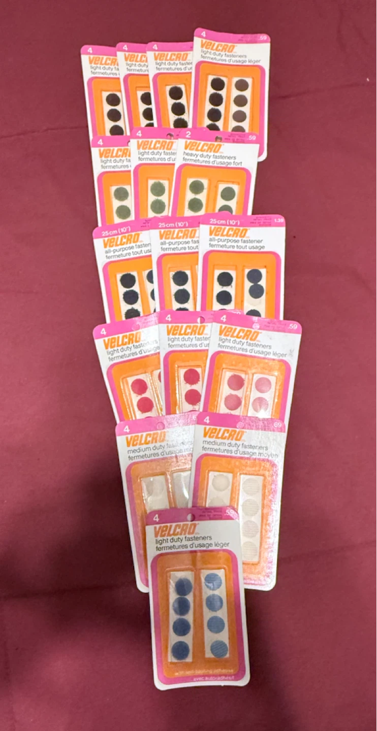 16 pks of Velcro Light Duty Fasteners