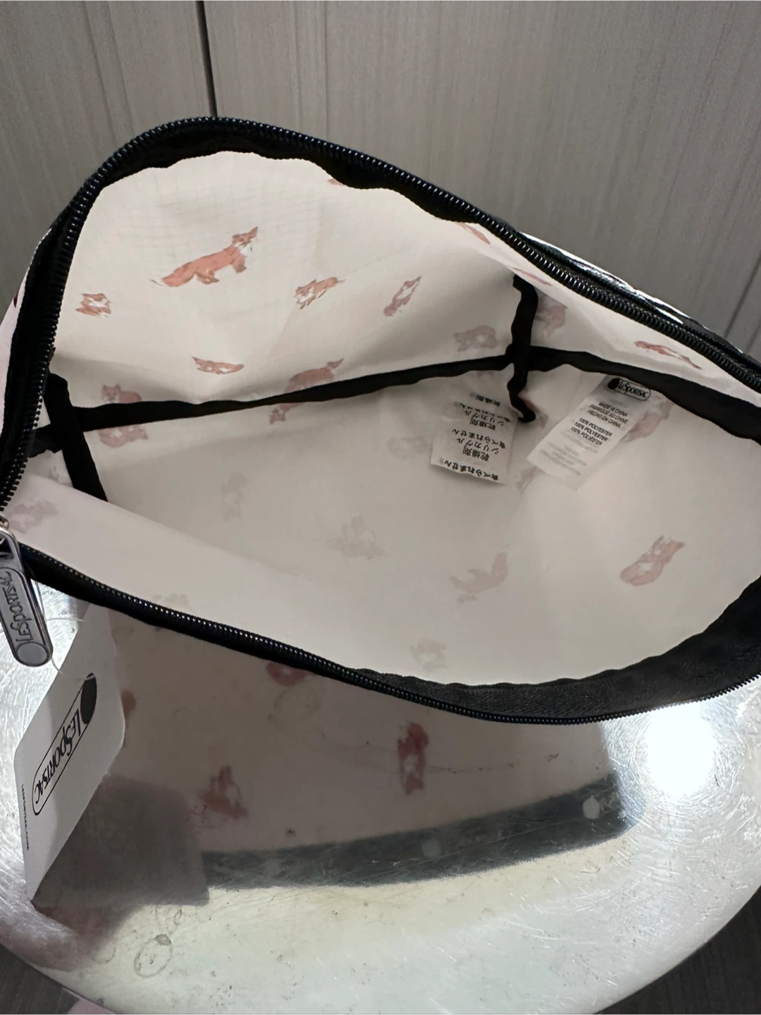 Brand new LeSportsac Cosmetic Bag - Fox Print - photo 4