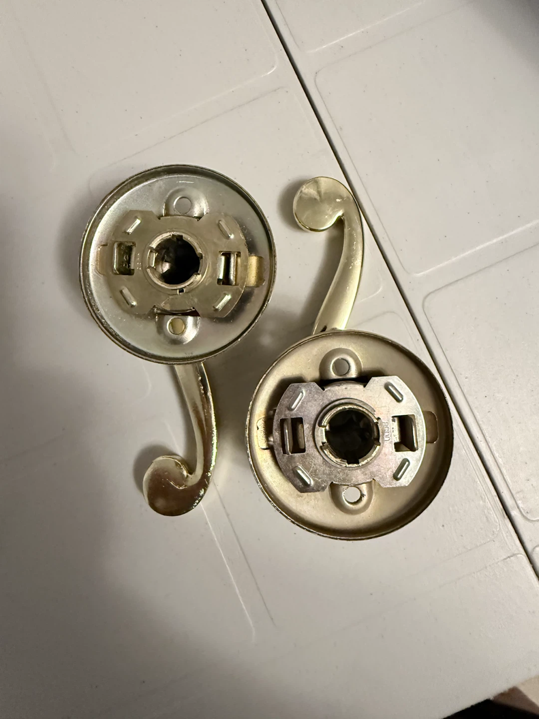 Two Gold-tone Door Handles - photo 2