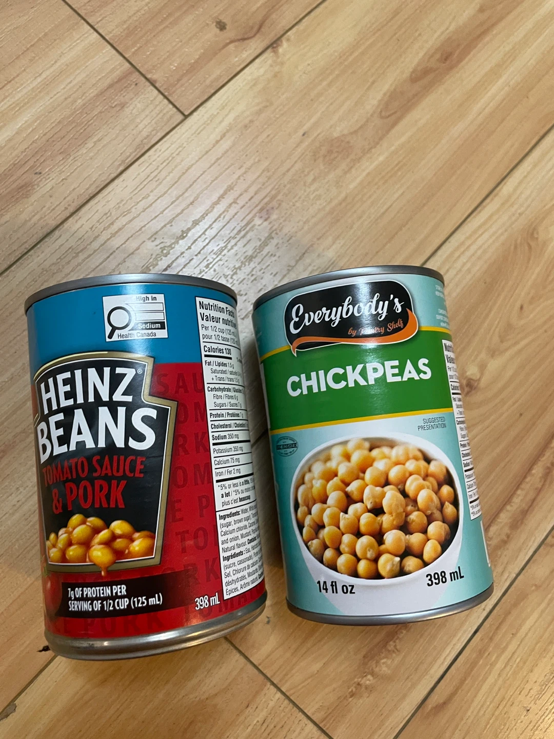 Heinz Beans and Everybody's Chickpeas
