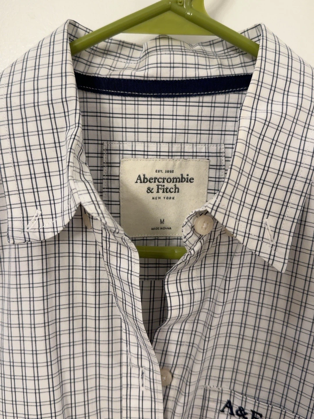 Abercrombie & Fitch White & Navy  Size M - photo 3