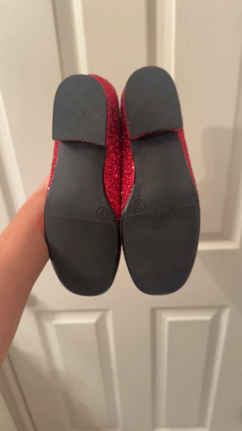 Request Dorthy Red Glitter Ballet Flats - photo 2