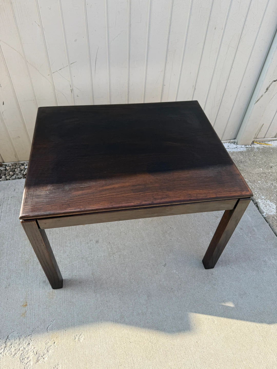 Vintage Dark Wood Side Table