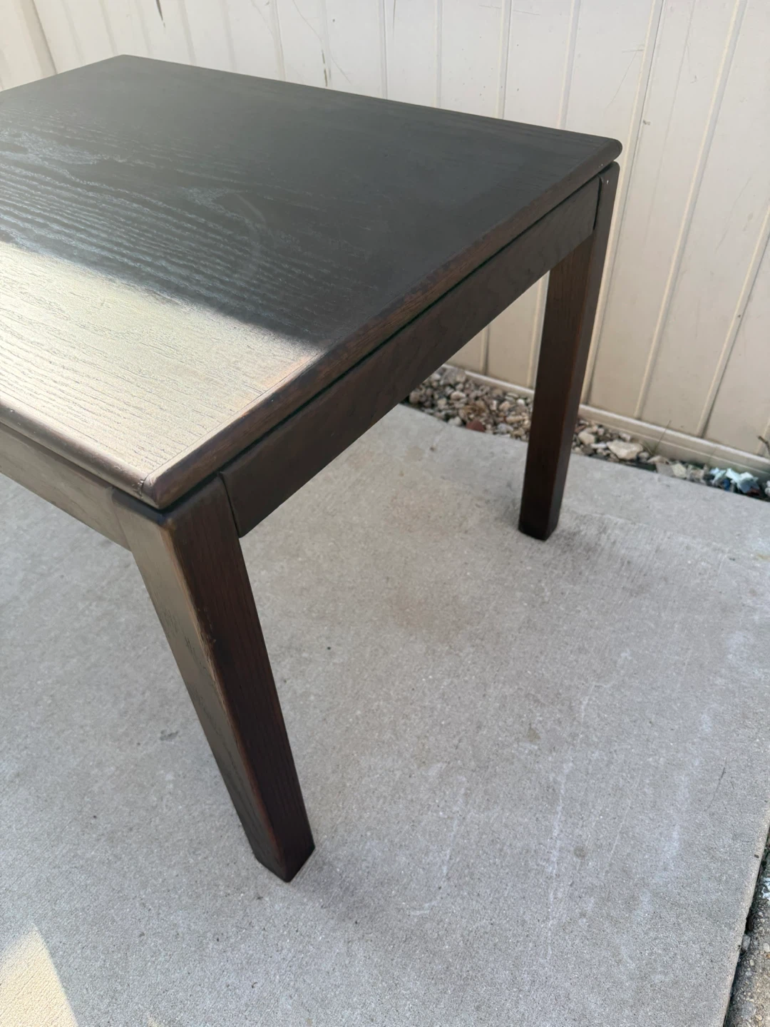 Vintage Dark Wood Side Table - photo 3