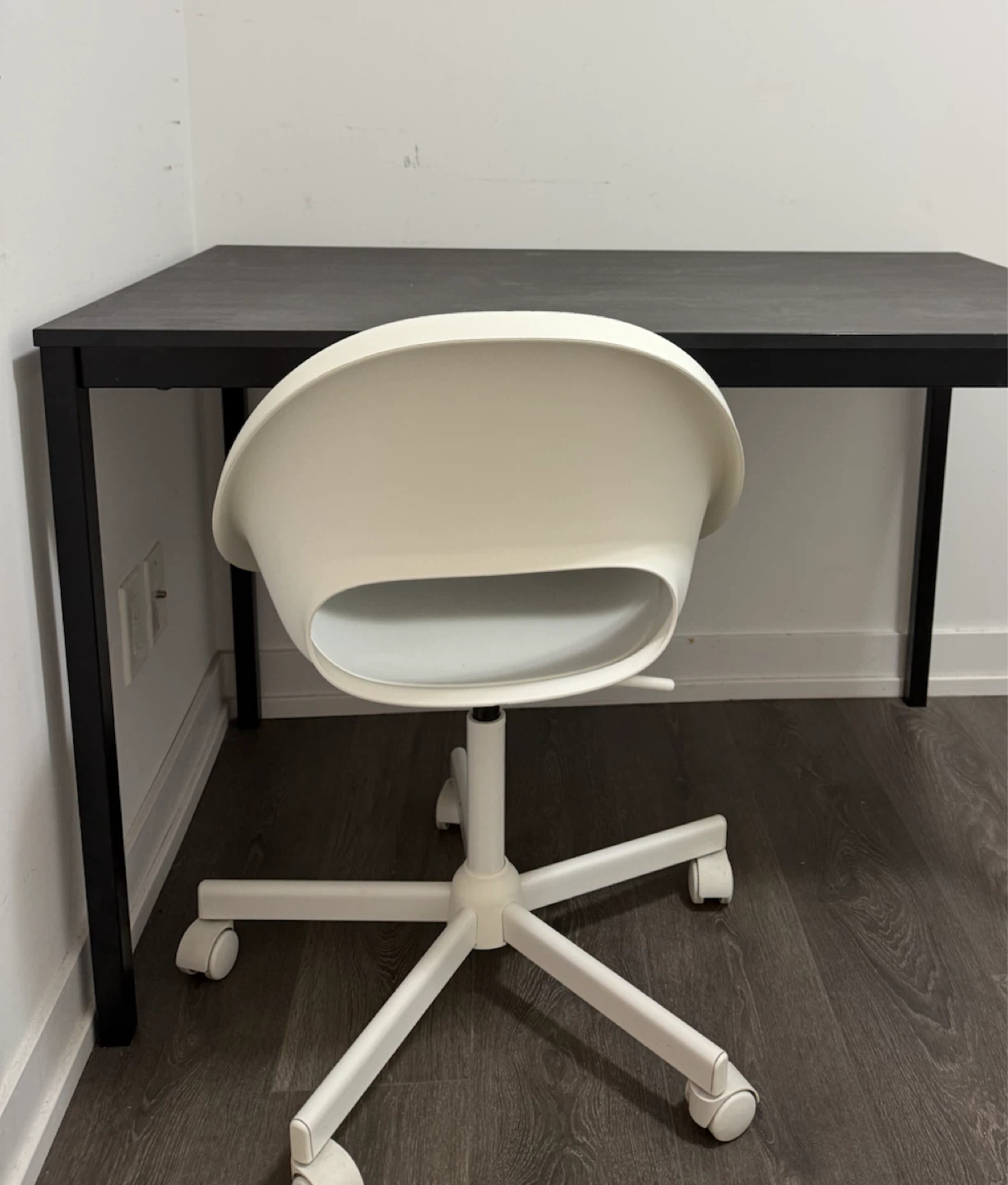 Ikea swivel chr white