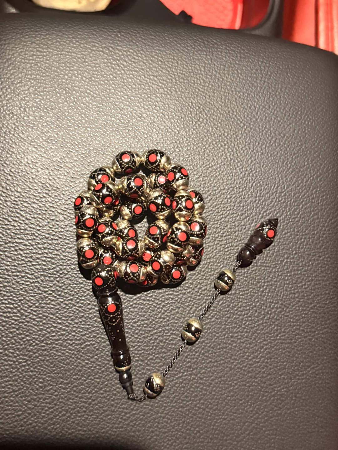 Prayer Beads kuk - Silver 925 Tone with Red Accents - photo 4
