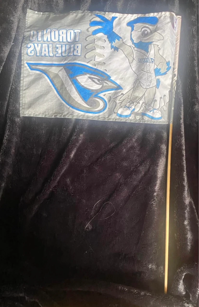 Vintage Toronto Blue Jays Hand Flag (2004–2011 "Angry Bird" Era) - photo 5