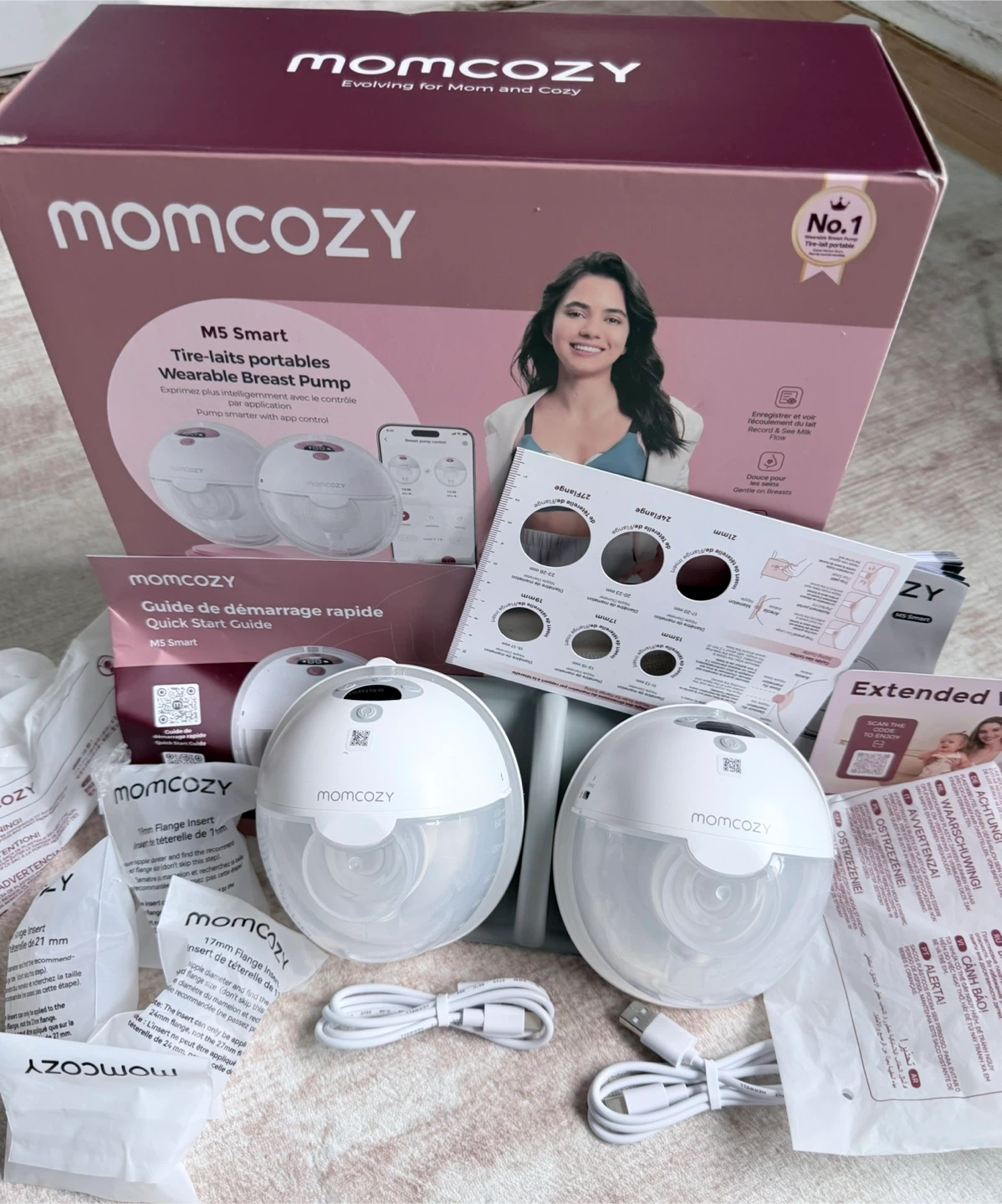 Momcozy M5 Smart Wearable Breast Pump