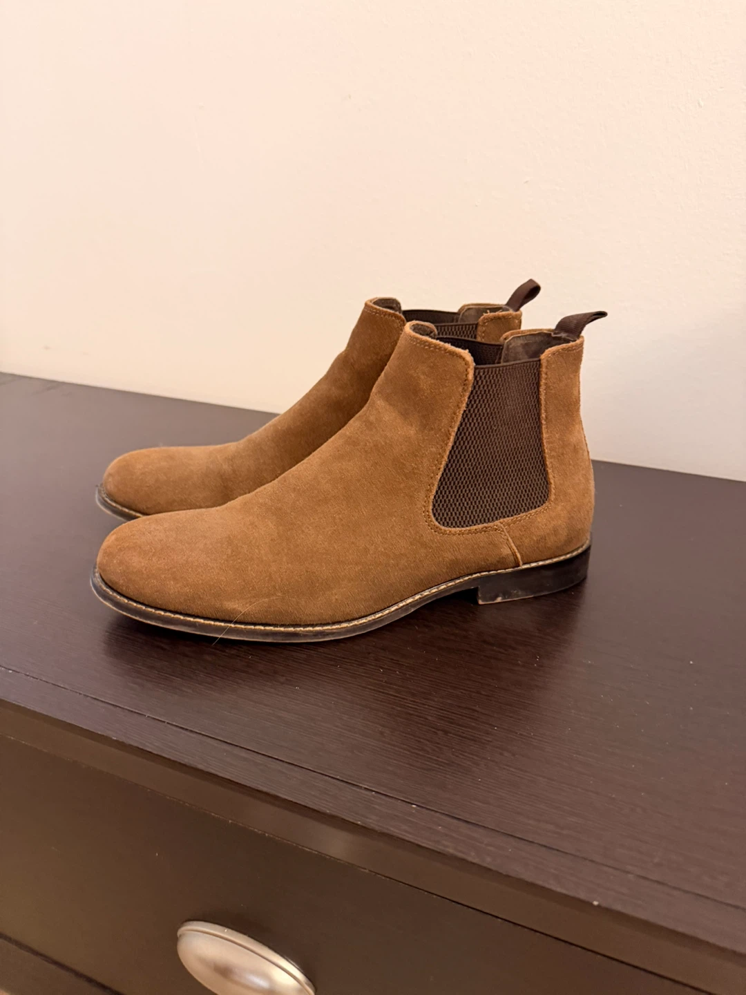 Brown Suede Chelsea Boots