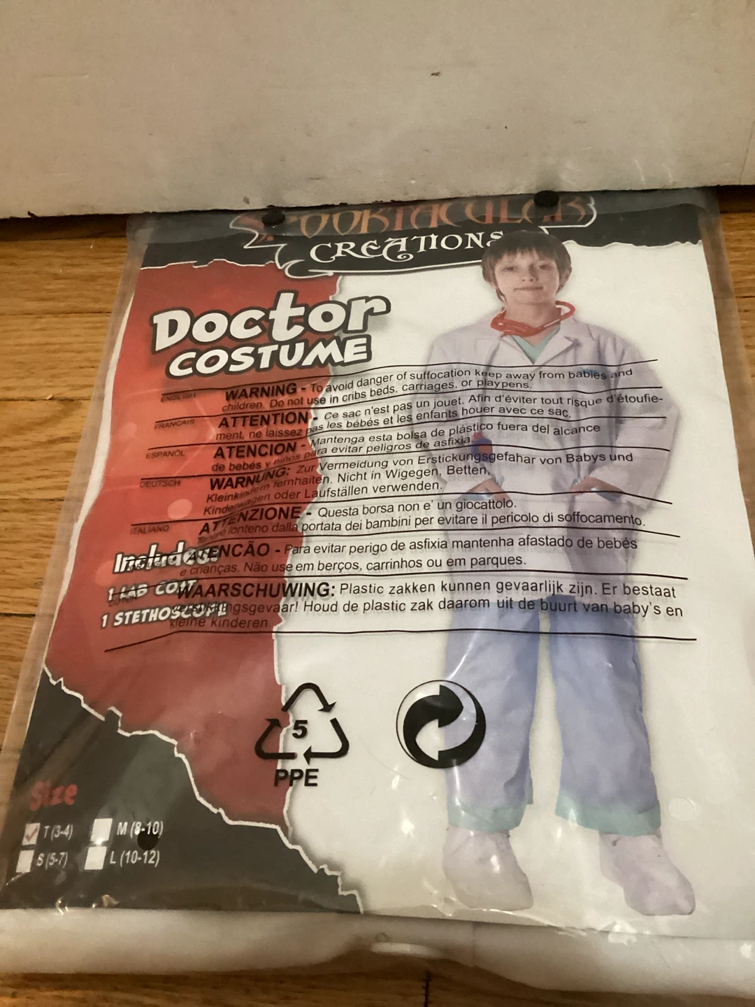 Spooktacular Creations Kids Doctor Costume Size T (3-4)