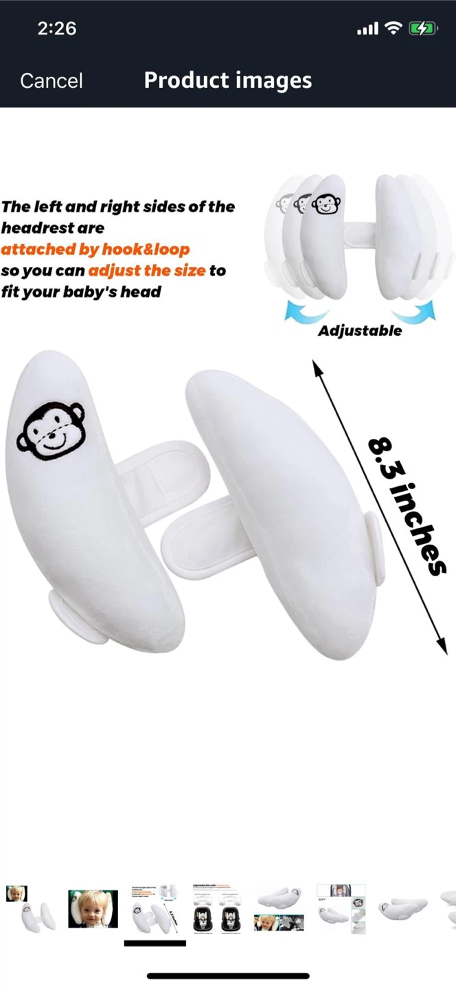 Brand New-Adjustable Baby Headrest for Car Seat - photo 4