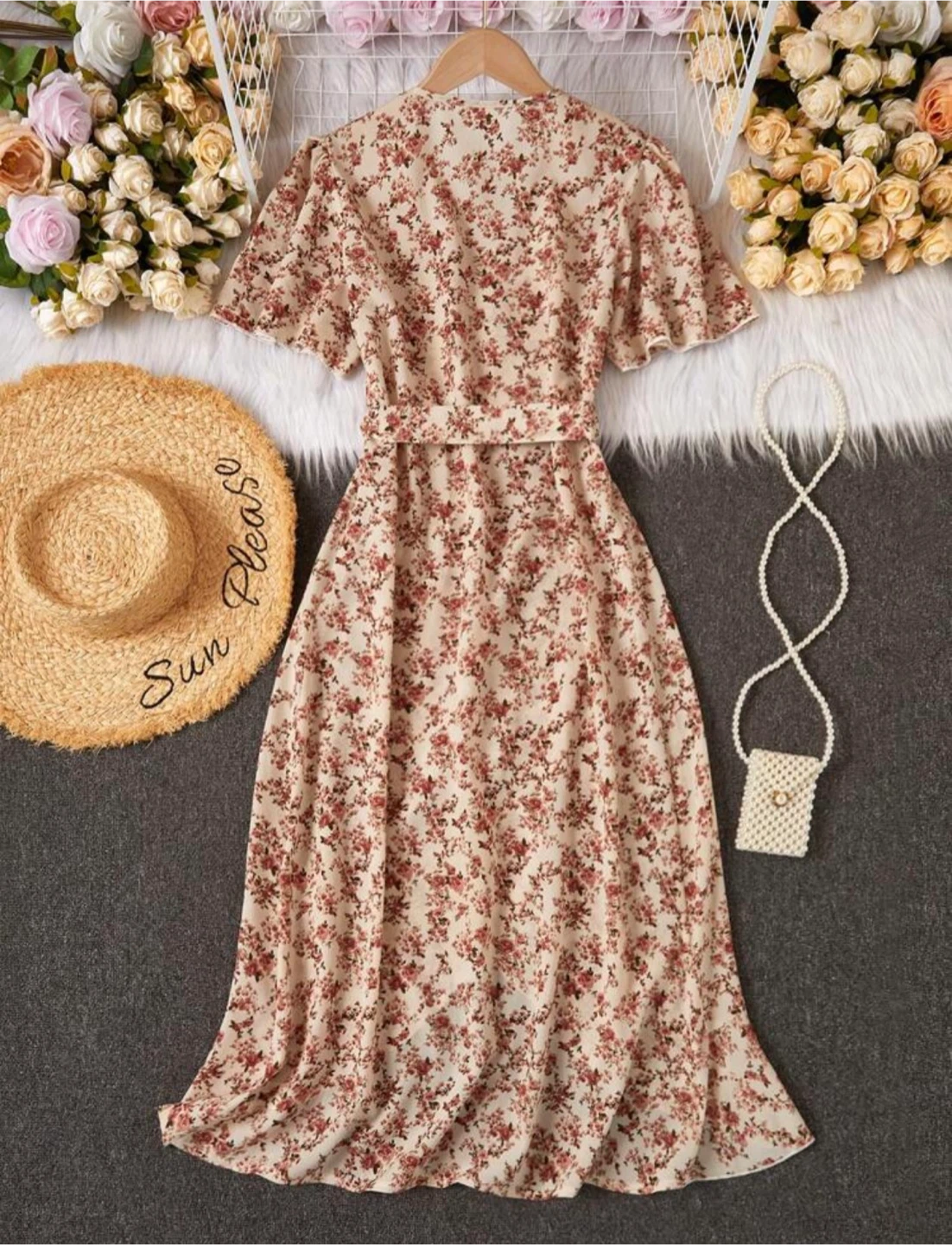 Floral Wrap Dress, Shein - photo 2